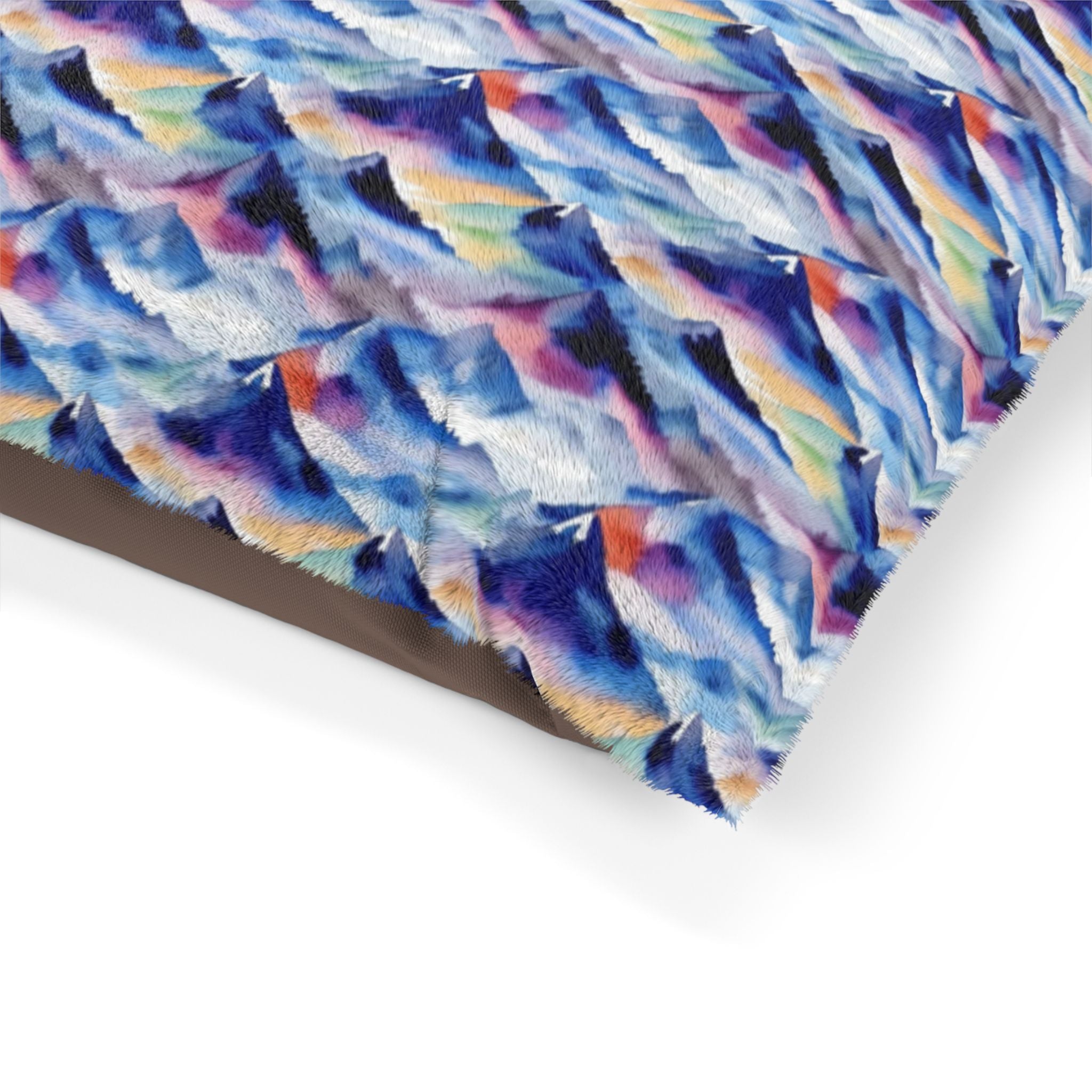 Endless Watercolor Mountain Waves - Pet Bed Pet Zen