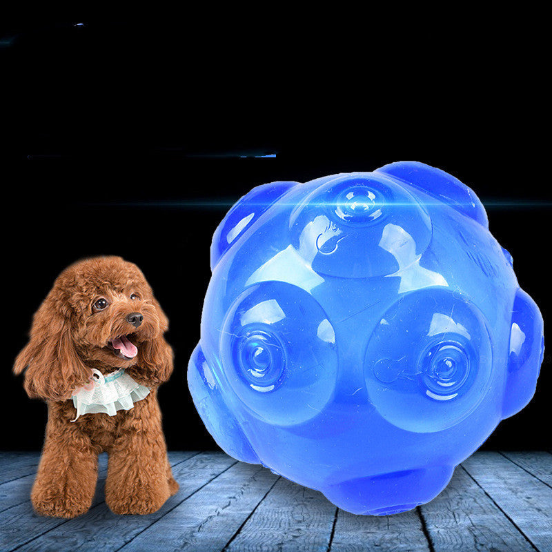 Golden Retriever Molar Bite Resistance Elastic Toy Ball