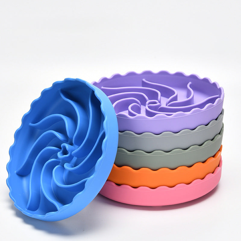 Slow Food Bowl For Dogs Food Grade Silicone Bowl For Slow Pet Food With Suction Cup Non-slip For Licking Rice