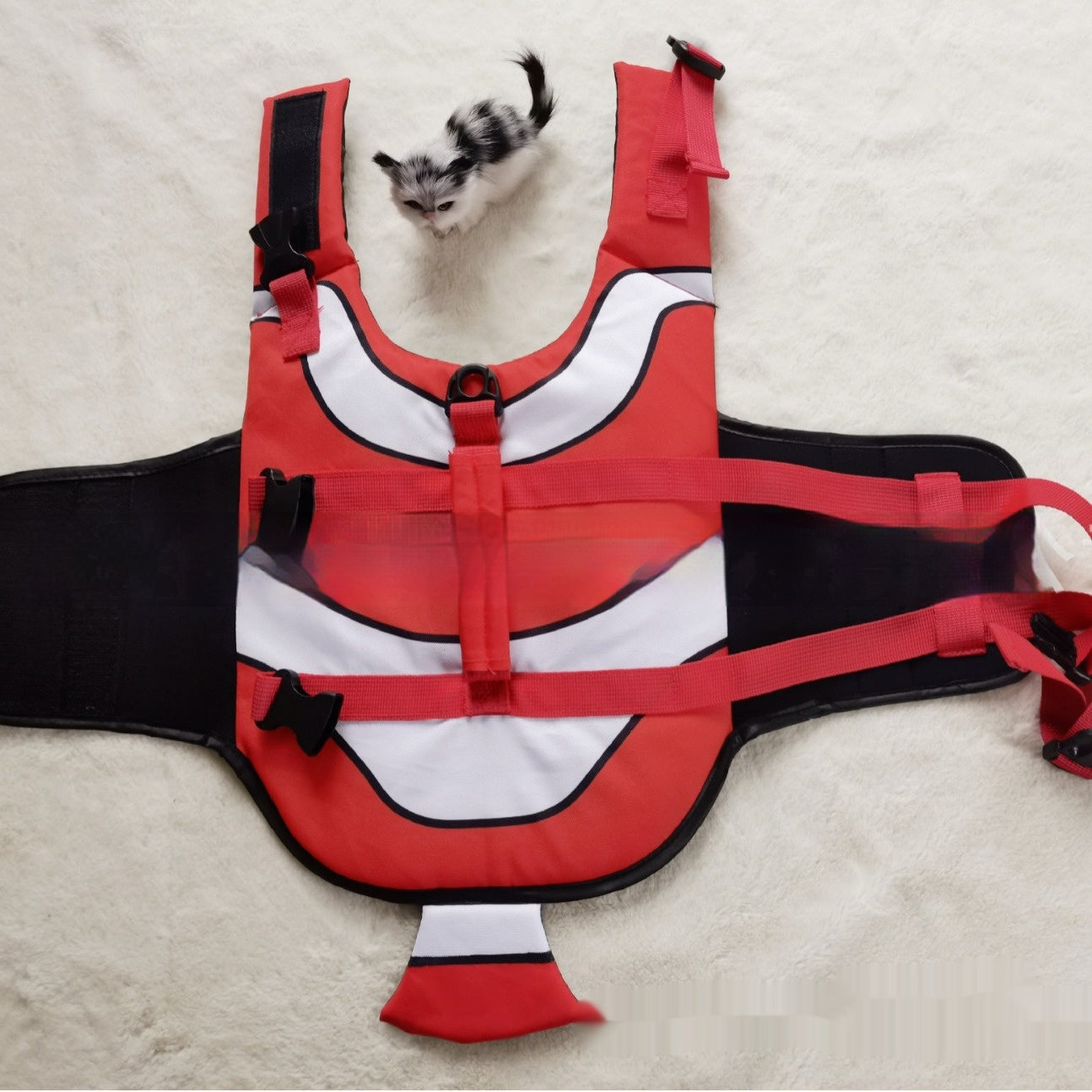 Simple And Versatile Striped Pet Life Jacket