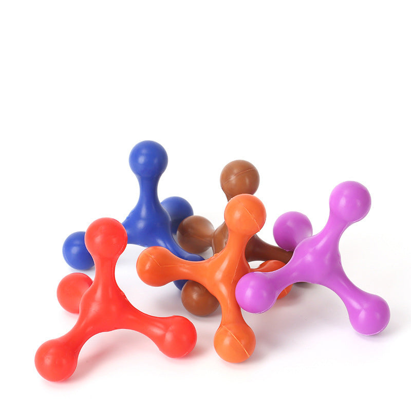 Silicone Toy For Small And Medium Dogs Biter Grinding Teeth Relieves Boredom Three Legs