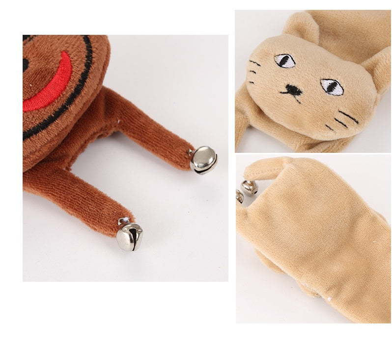 Cute Cat Rabbit Red Panda Mint Plush Toy With Bell