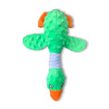 Squeaky Dog Toys For Aggressive Chewers, Durable Stuffed Animal Plush Dog Toy With Soft Fabric For Large, Medium & Small Dogs, Interactive Puppy Chew Toy For Teething, Crinkle Duck Dog Toy - Pink