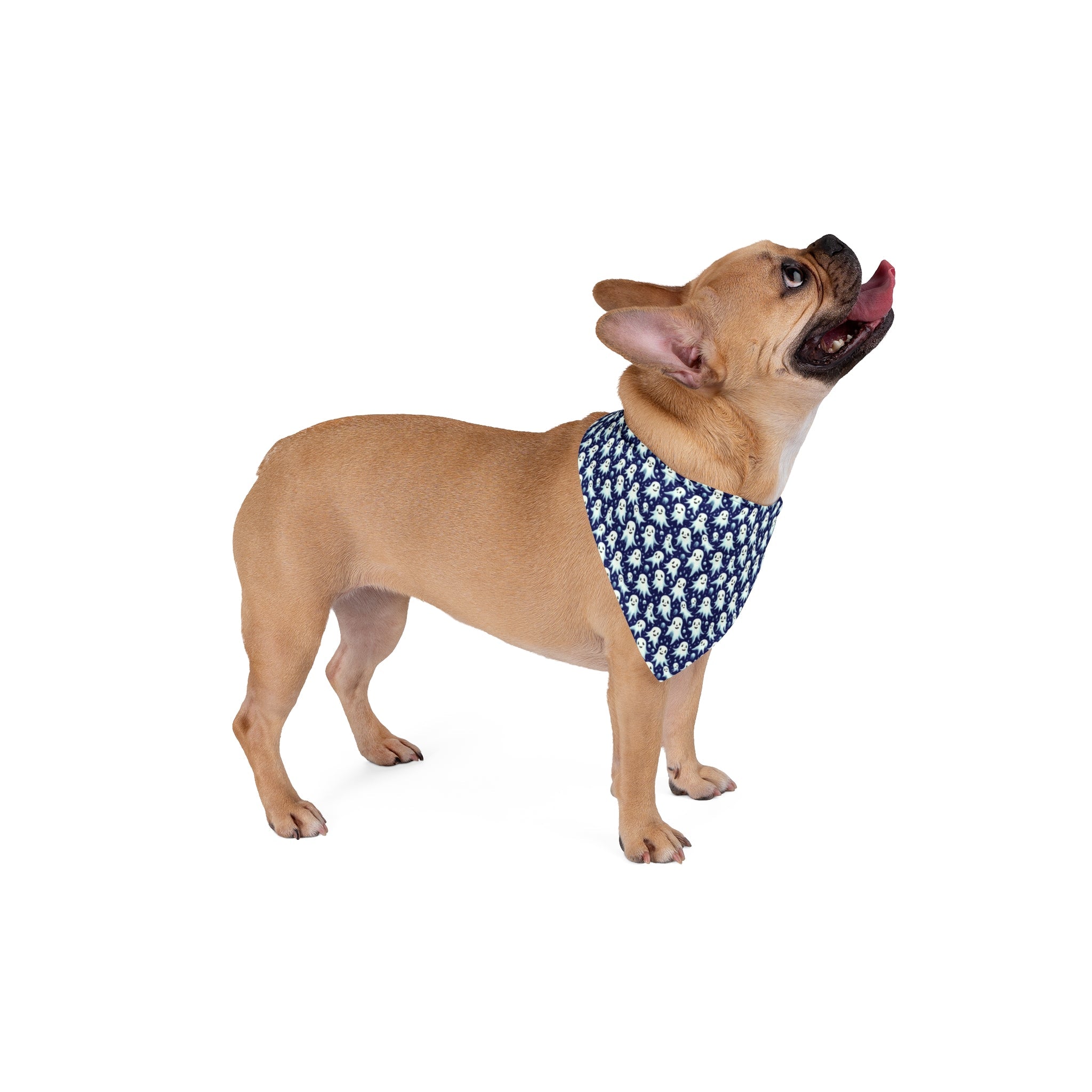 Midnight Mischief: A Thousand Friendly Ghosts Pattern - Pet Bandana Pet Zen