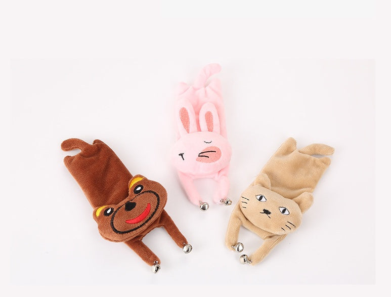 Cute Cat Rabbit Red Panda Mint Plush Toy With Bell