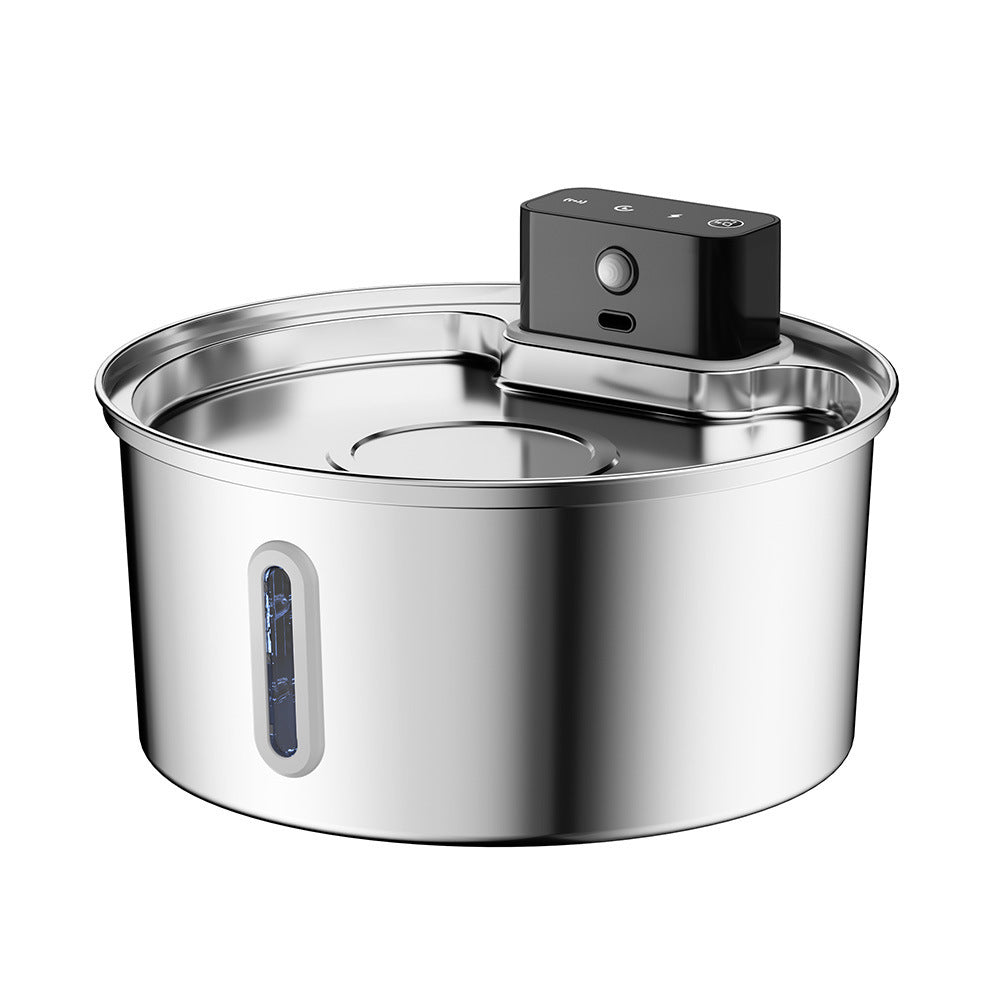 32L Pet Water Fountain Stainless Steel Automatic Induction Water Dispenser