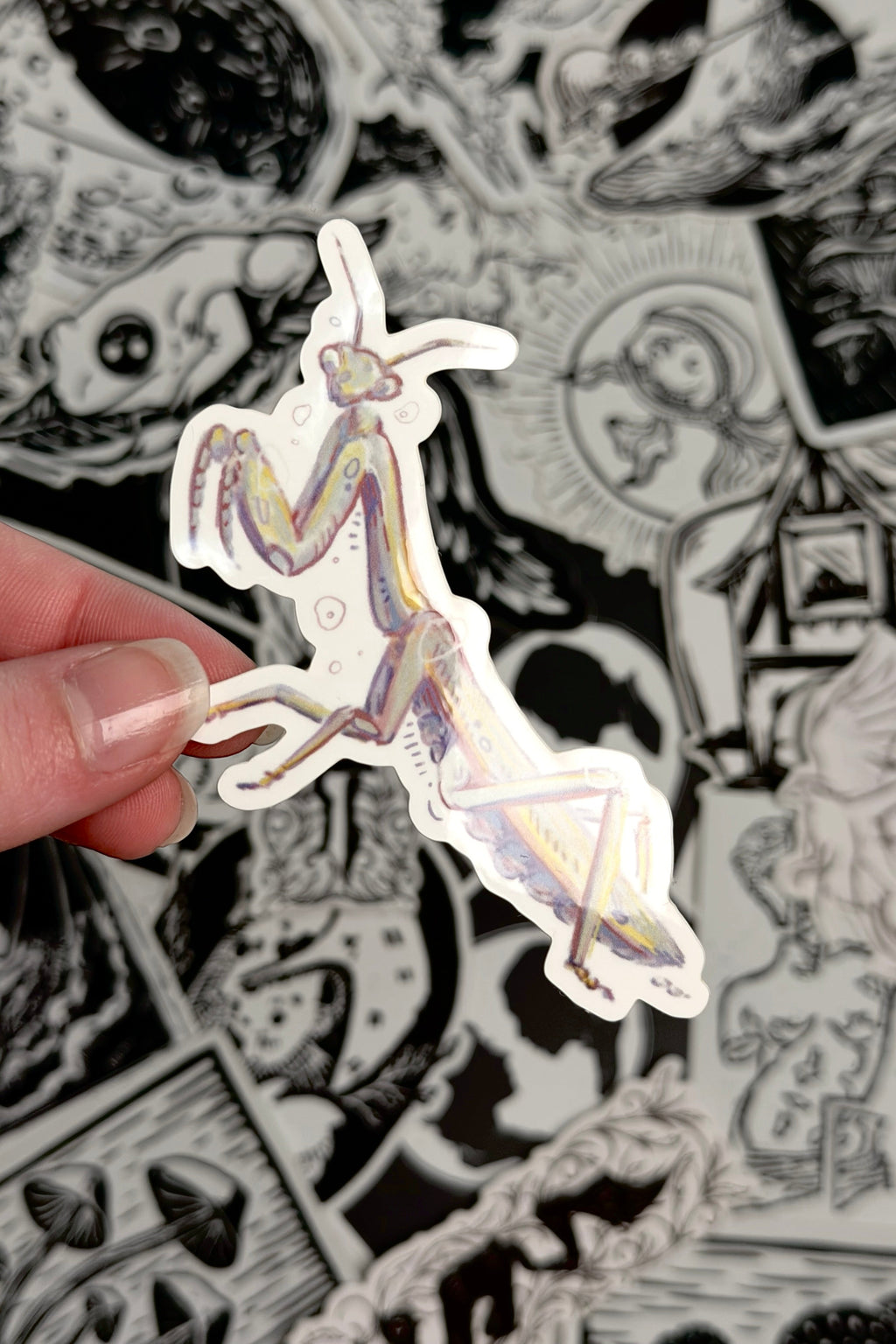 Mantis Sticker