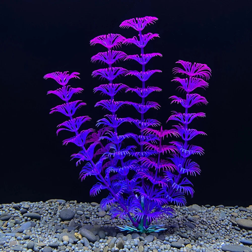 1PC Plastic Simulated Aquatic Plants For Fish Tank Landscaping, Aquarium Decoration, Seagrass Ornaments