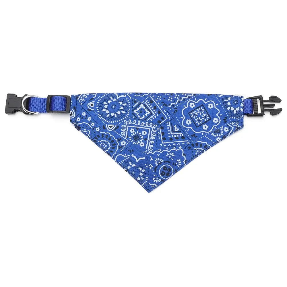 Adjustable Pet Bandana Scarf | Washable Cotton Triangle Collar for Dogs and Cats