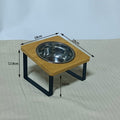 Anti-Tip Pet Bowl Elevated Stainless Steel Large-Capacity Food Bowl