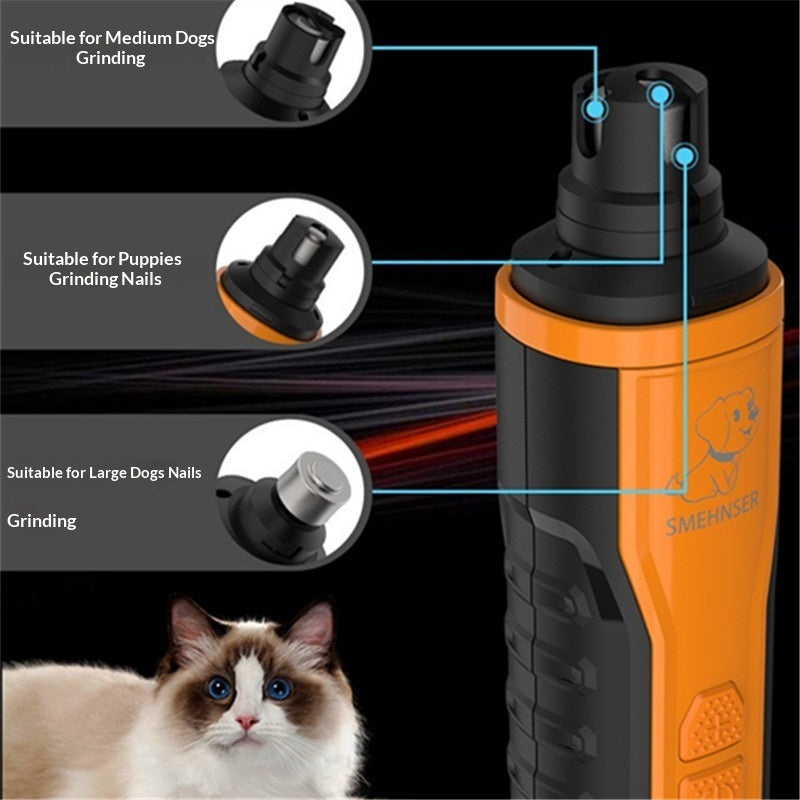 Pet Nail Grinder Cat And Dog Nail Clipper With USB Charging