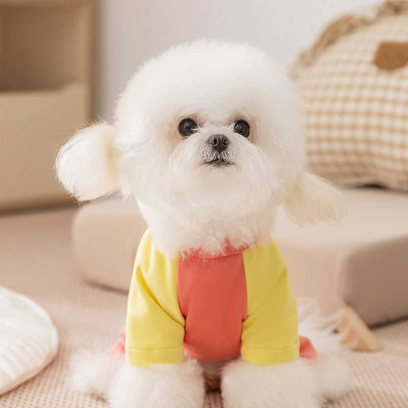 Cute Cartoon Patch Pet Jumpsuits - Soft Fleece Onesie For Small Dogs  Cats